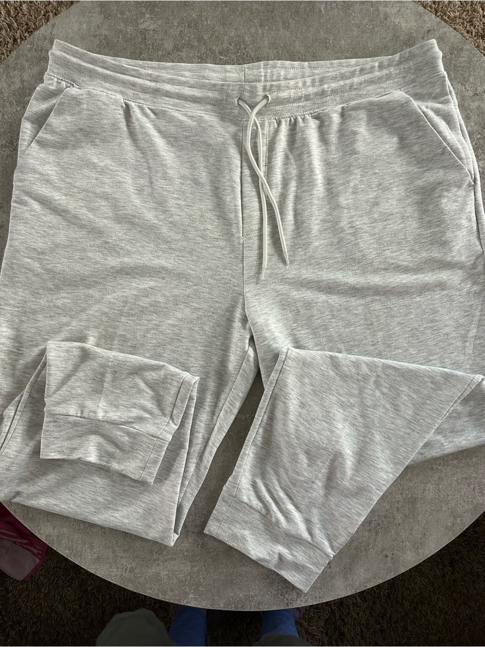 Athletic Works Light Gray Men's Jogger Sweatpants